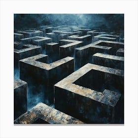 Maze Dark Canvas Print