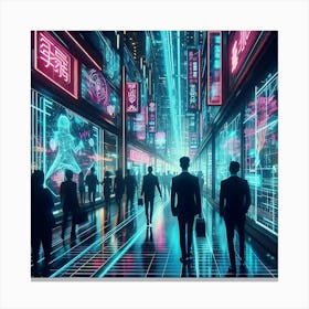 Futuristic City 26 Canvas Print