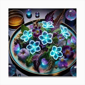 A Futuristic Dish Called Celestial Bloom Salad, Canvas Print