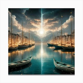 City At Night 8 Canvas Print