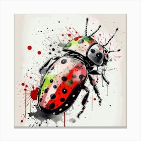 Beetle Painting Canvas Print