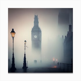 London In Fog Canvas Print