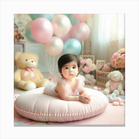 Baby Girl poster Canvas Print