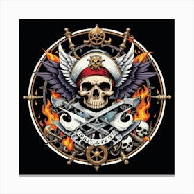 Pirate Skull 2 Canvas Print