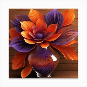 Flowers In A Vase 4 Canvas Print