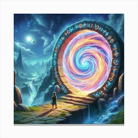 Portal To The Universe paintings art print Canvas Print