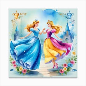 Disney Princesses 1 Canvas Print