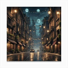 Night Street Canvas Print