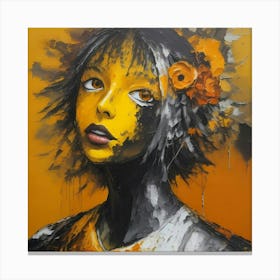 Yellow Girl Canvas Print