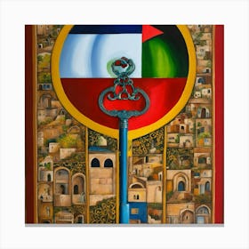 Key To Palestinia Canvas Print