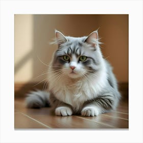 Portrait Of A Cat 3 Canvas Print