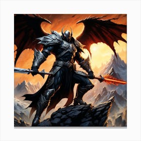 Demon Warrior Warth Canvas Print