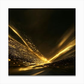 Abstract Golden Light 1 Canvas Print