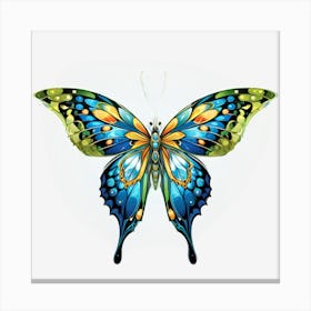 Blue Butterfly Canvas Print