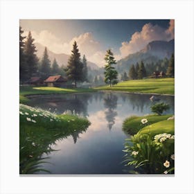 Peaceful Landscapes (27) Canvas Print
