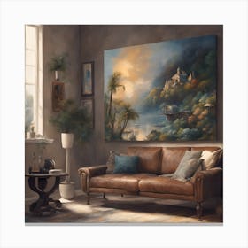 "Sunset Retreat Residence" 1 Canvas Print