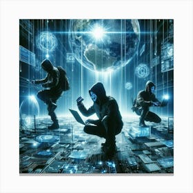 Cyber Warriors Canvas Print