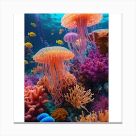 Jellyfishes Canvas Print