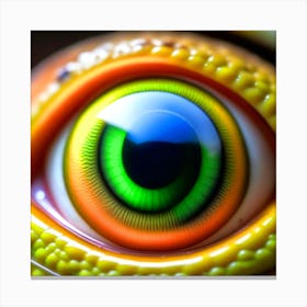 Eye Of A Lizard Canvas Print