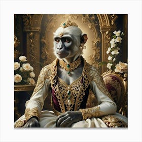 Queen Of Monkeys Canvas Print