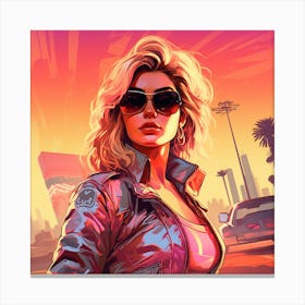 Kate upton Grand Theft Auto V Canvas Print