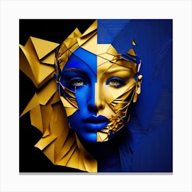 Abstract Portrait Of A Woman 1 Canvas Print