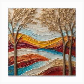 Abstract Landscape Painting 8 Canvas Print