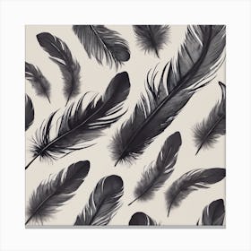 Black Feathers Canvas Print