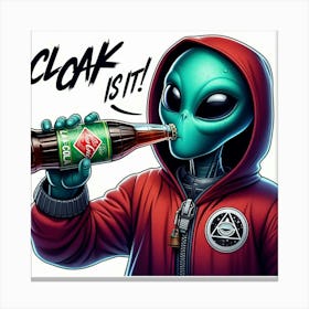 Cloak-a-Cola is it Canvas Print