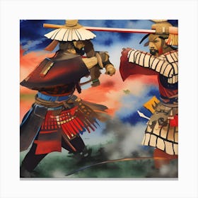 The Duel Canvas Print
