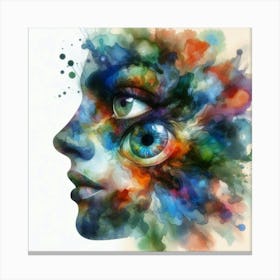 Eye Of A Woman Canvas Print