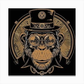 Steampunk Monkey 47 Canvas Print