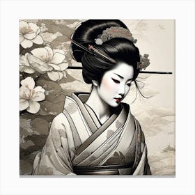 Geisha 140 Canvas Print