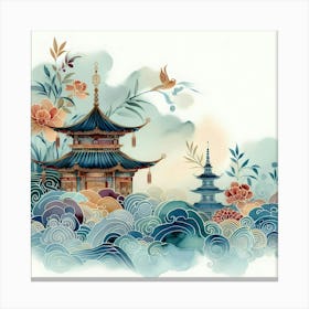 Chinese Pagoda 8 Canvas Print