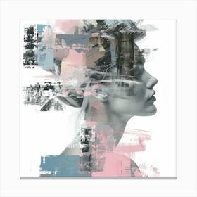 Abstract Portrait Of A Woman 28 Canvas Print