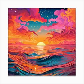 Sunset Painting 1 Canvas Print