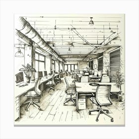 A Startup Incubator Hand Drawn Sketch Illustrati 1718666724 4 Canvas Print