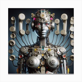 Robot Woman 2 Canvas Print