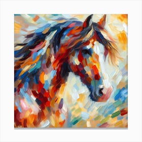 Horse Impressionism 3 Canvas Print