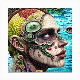 Woman'S Head Canvas Print