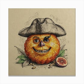 Pirate Orange 1 Canvas Print