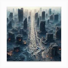 Apocalypse City Canvas Print