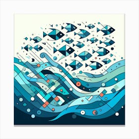Fishes In The Sea 9 Canvas Print