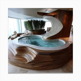 Modern Jacuzzi Canvas Print