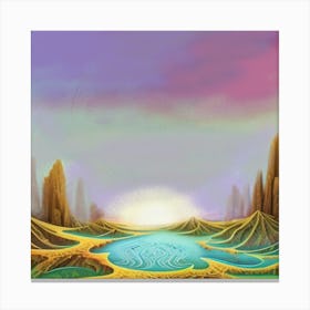 abstract Landscape Painting Canvas Print