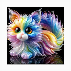 Rainbow Cat 13 Canvas Print