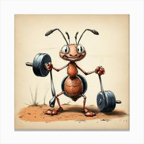 Cartoon Ant Canvas Print