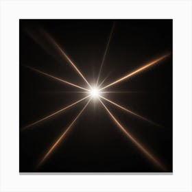 A Beautiful Lens Flare On Black Background 3477049676 Canvas Print