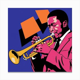 A Pop Art Style Illustration Of A Jazz T Zkvatzenrjafphpjbuzk3w K43gu Wtvu8agjjkbp La Canvas Print