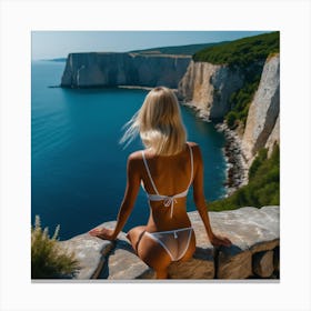 Beautiful Woman In Bikini 1 Canvas Print